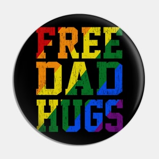 free dad hugs lgbt pride fathers day Pin