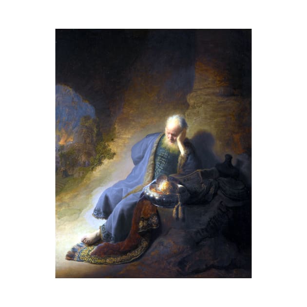 Rembrandt Jeremiah Lamenting the Destruction of Jerusalem by pdpress