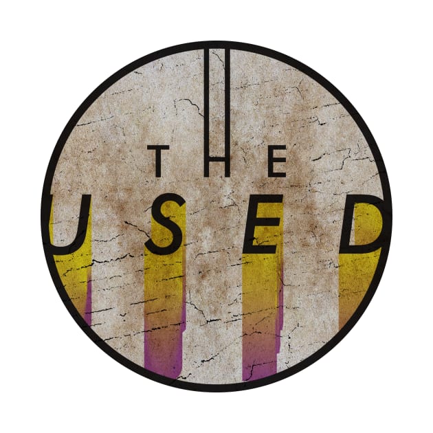 THE USED - VINTAGE YELLOW CIRCLE by GLOBALARTWORD