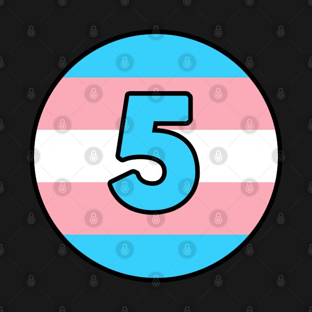 Number 5 Trans flag by LiquidLine