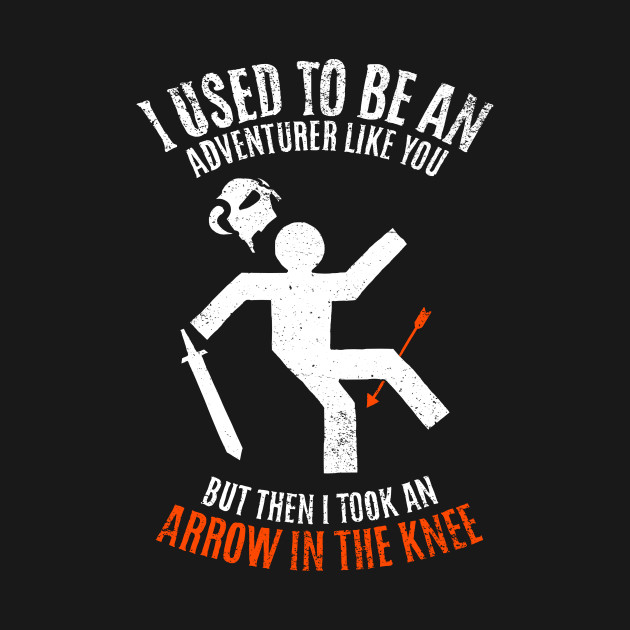arrow to the knee shirt