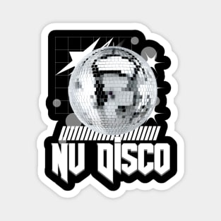 NU DISCO - ball (white) Magnet