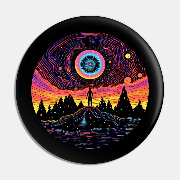 On the edge of the event horizon - Surreal motif Pin by Unelmoija