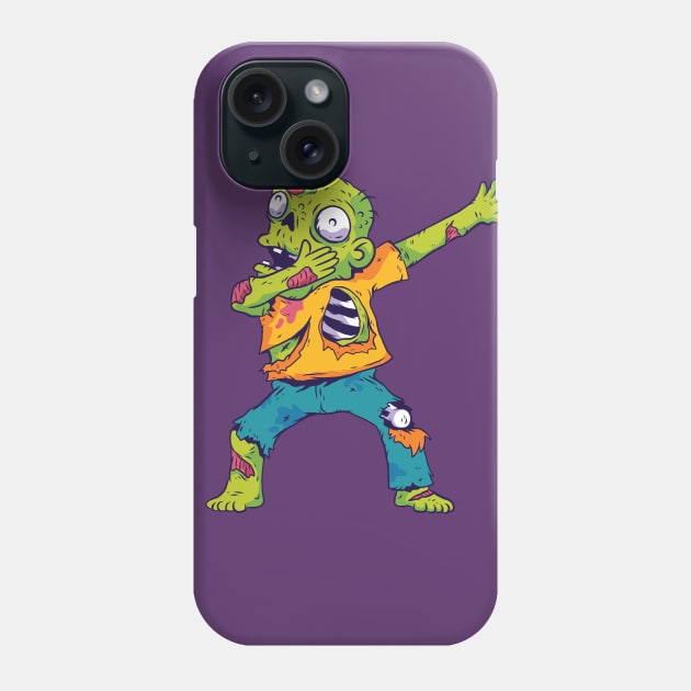 Funny Dabbing Zombie | Cute Halloween Monster Phone Case by SLAG_Creative