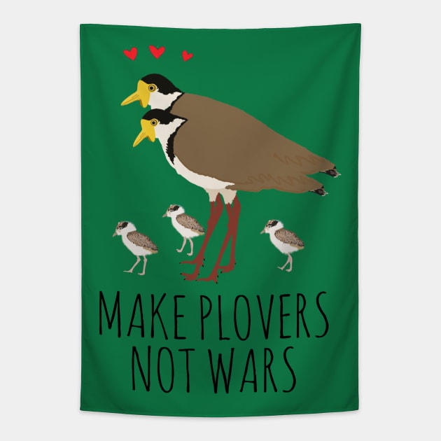 MAKE PLOVERS NOT WARS! Tapestry by wanungara
