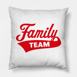 Family Team (Red) Pillow