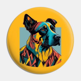 Sophisticated Suited Dog Art - Elevate Your Wardrobe with this Stylish Design! Pin