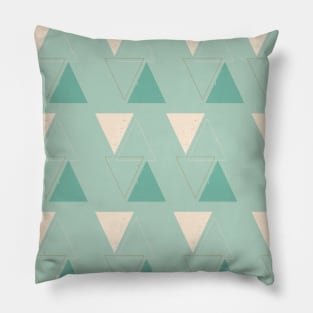 Minimalist triangle geometric graphic vector illustration Pillow