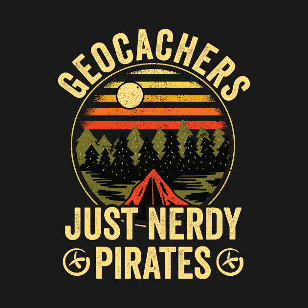 Geocacher Just Nerdy Pirates Geocaching by Visual Vibes