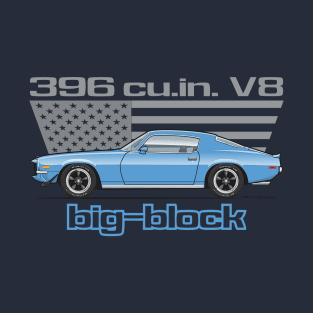 big block-Astro Blue T-Shirt