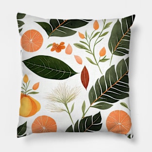 Chromatic Botanic Abstraction #55 Pillow