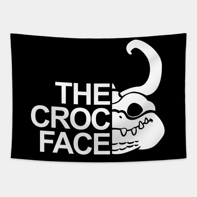 The croc face Tapestry by peekxel