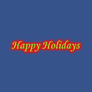 Happy Holidays Neon Retro T-Shirt