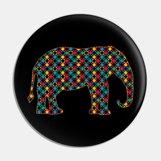 mosaic elephant illustration Pin