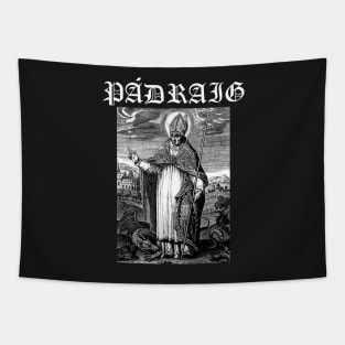 Saint Patrick of Ireland Icon Hardcore Punk Gothic Tapestry