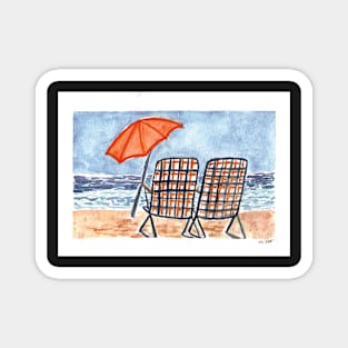 Beach Chairs Magnet