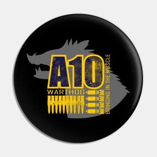 A-10 Warthog (distressed) Pin