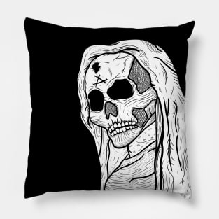 Dark angel skull Pillow