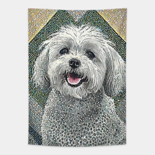 Dog Portrait - Maltese Tapestry