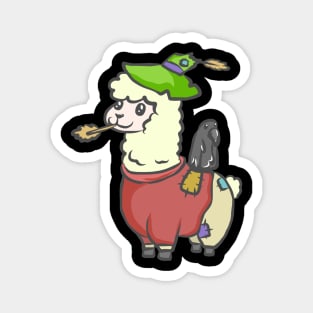 Alpaca Llama Farmer Farmer Funny Magnet