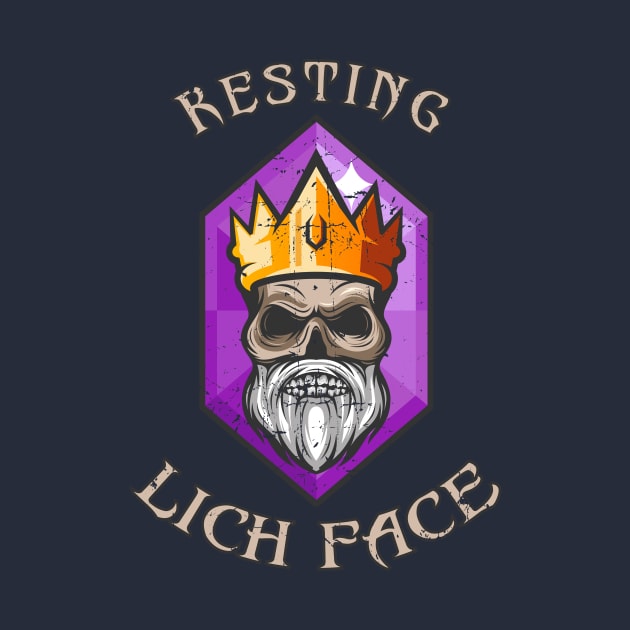 Resting Lich Face for Nerdy Role playing Games by KennefRiggles