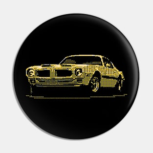 Classic Mustang Grandpa Pin