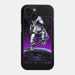 Astronaut skater Phone Case