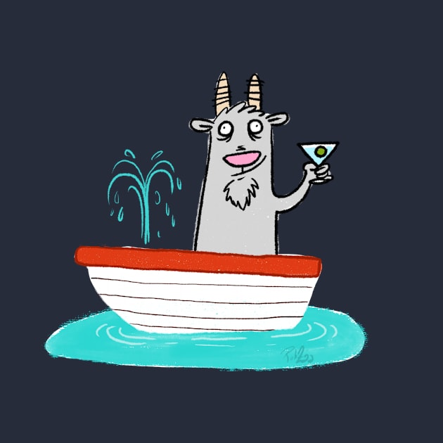 Goat in a Boat by CrankyUnicorn