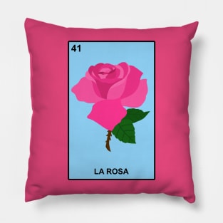 Loteria La Rosa Pillow