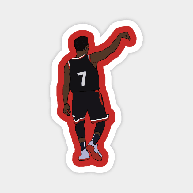 Kyle Lowry Throwback Toronto Raptors - Toronto - Magnet