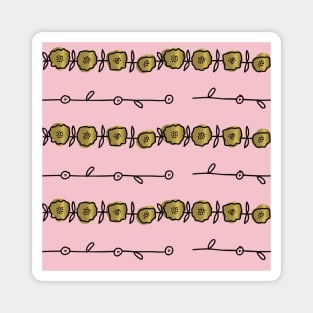 Elegance Seamless pattern with flowers Magnet