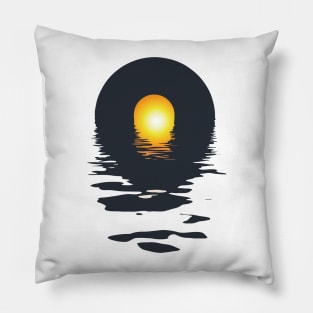 Vinyl LP Music Record Sunset Pillow