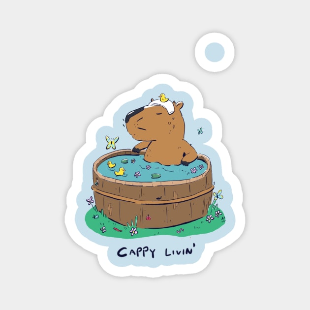 Cute Capybara Magnet by YipeeKaiYay