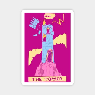 The Tower - A Femme Tarot Card Magnet