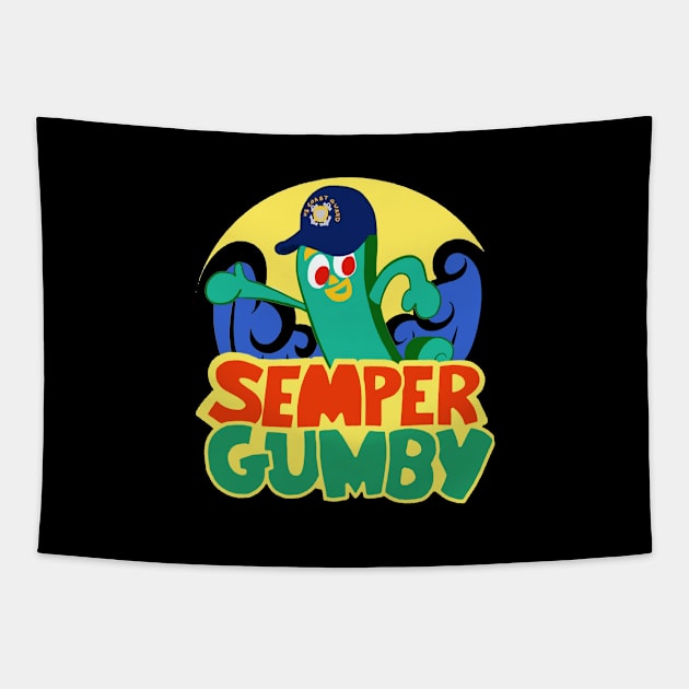 gumby 3f Tapestry by Arya Alliem