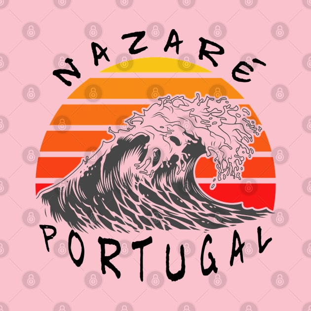 nazaré big wave Portugal by arteonline20