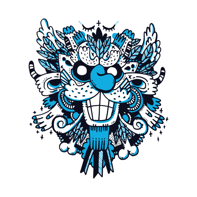 Blue Monster Design by LR_Collections