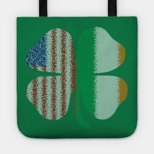 Irish American Flag, Irish Clover Tote