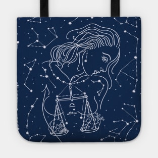 Libra zodiac sign Tote