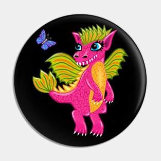 Baby Dragon's First Friend Pin