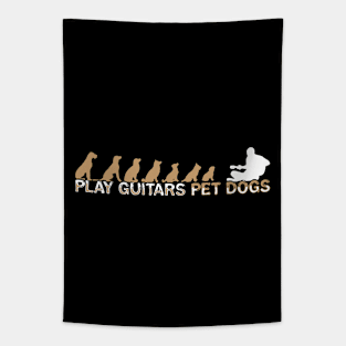 Guitarist Dogs - Guitar Player Gift Tapestry