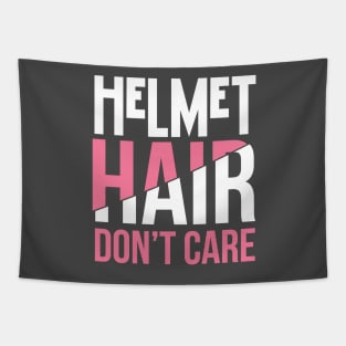 Helmet Hair Don't Care - Craniosynostosis or Motorcycle Tapestry