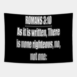 Romans 3:10 Bible Verse KJV Text Tapestry