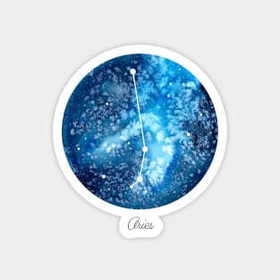 Aries Constellation | Star Sign | Watercolor Magnet