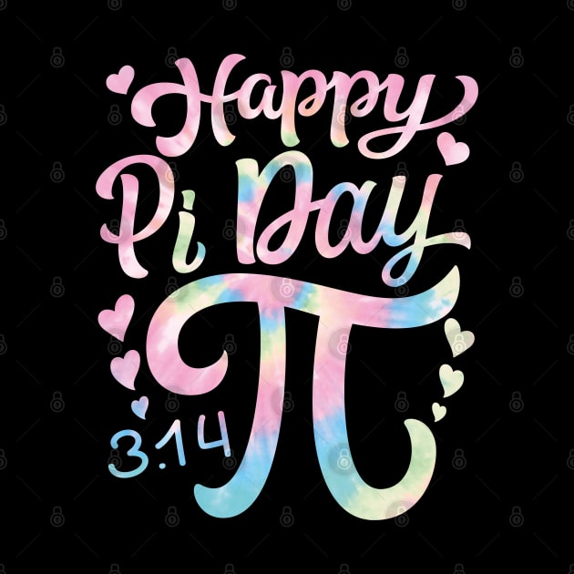 Happy Pi Day 3.14 Mathematic Math Teacher Tie Dye Women Girl by SIMPLYSTICKS