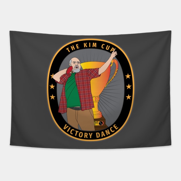 Kim's Convenience Appa Victory Dance Tapestry by AltTabStudio