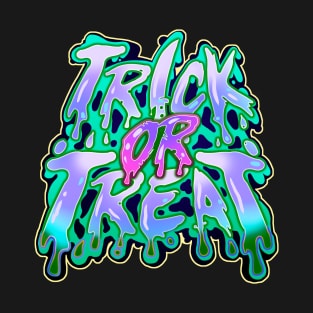 Trick or Treat Turquoise - Halloween T-Shirt