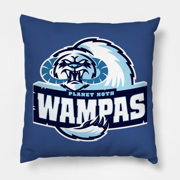 Planet Hoth Wampas Pillow by WanderingBert