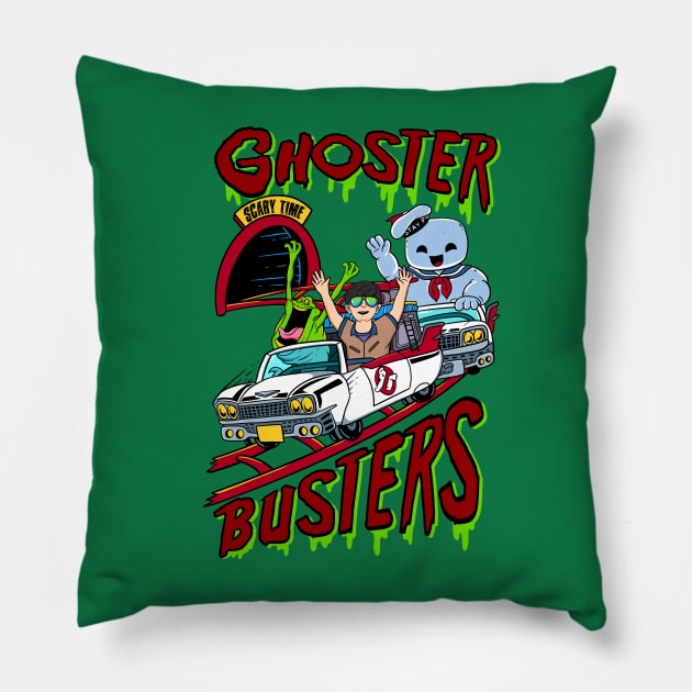 Ghoster Busters Pillow by COASTER TRAXX MERCH