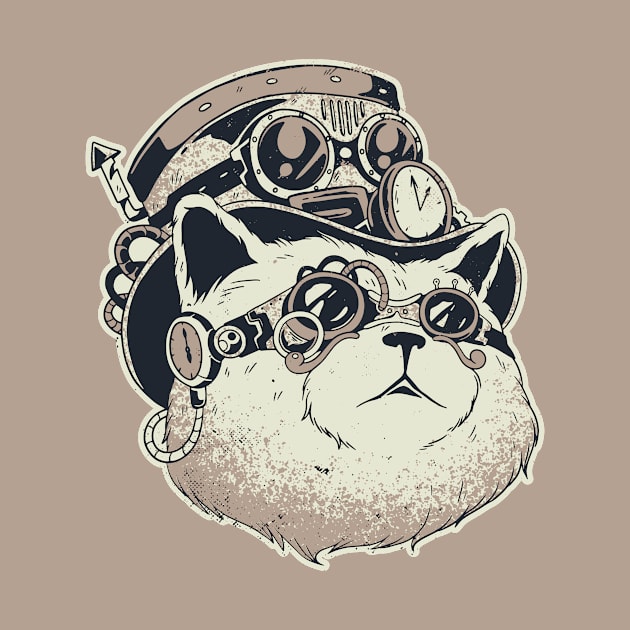 Cute Steampunk Cat by Urban_Vintage